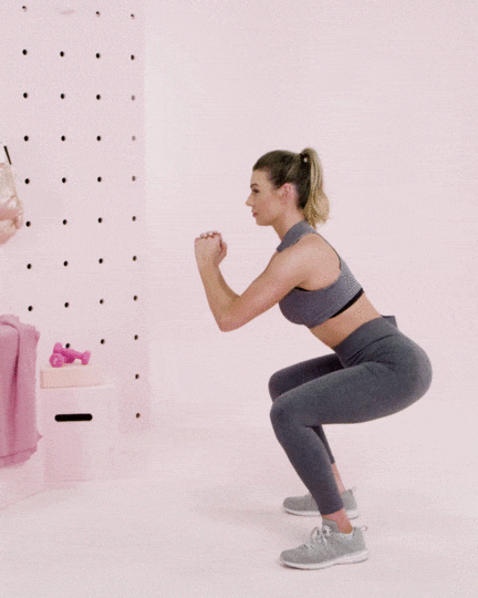 exercice fessier femme squats courts